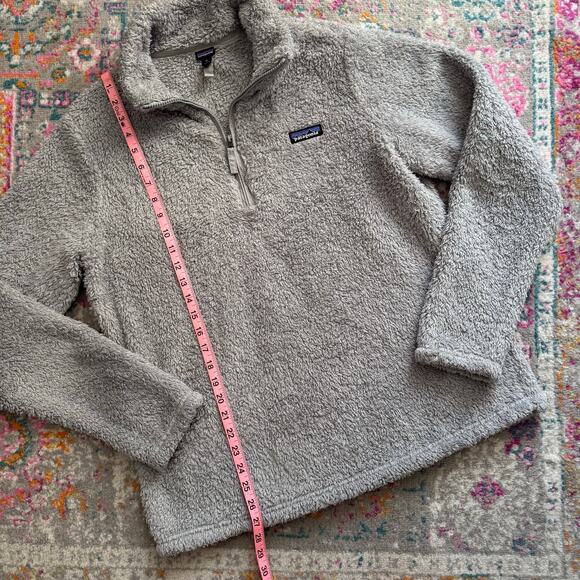 Patagonia Los Gatos Grey Fleece 1/4 Zip Pullover Sweater Women’s Size XL - Picture 2 of 7